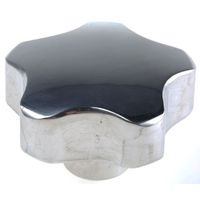 アールエスコンポーネンツ つまみノブ RS PRO マルチローブ， M10 直径:50mm シルバー 478-523 1個（直送品）