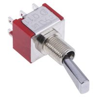 アールエスコンポーネンツ RS PRO トグルスイッチ， DPDT， パネルマウント， ラッチ 394-419 1個（直送品）