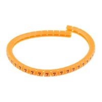 アールエスコンポーネンツ RS PRO， ケーブルマーカアクセサリー 燈色地に黒 812-1278 1リール(100個)（直送品）