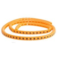 アールエスコンポーネンツ RS PRO， ケーブルマーカアクセサリー 燈色地に黒 812-1287 1リール(100個)（直送品）