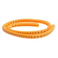 アールエスコンポーネンツ RS PRO， ケーブルマーカアクセサリー 燈色地に黒 812-1405 1リール(100個)（直送品）