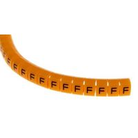 アールエスコンポーネンツ RS PRO， ケーブルマーカアクセサリー 燈色地に黒 812-1442 1リール(100個)（直送品）