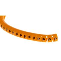 アールエスコンポーネンツ RS PRO， ケーブルマーカアクセサリー 燈色地に黒 812-1473 1リール(100個)（直送品）