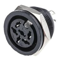 アールエスコンポーネンツ RS PRO DINソケット 6極 メス パネルマウント 490-933 1個（直送品）