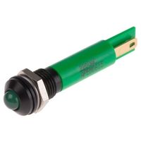 アールエスコンポーネンツ RS PRO 表示灯， 220V ac， 緑， 実装ホールサイズ:8mm 846-2847 1個（直送品）