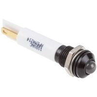アールエスコンポーネンツ RS PRO 表示灯， 220V ac， 白， 実装ホールサイズ:8mm 846-2857 1個（直送品）