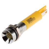 アールエスコンポーネンツ RS PRO 表示灯， 220V ac， 黄， 実装ホールサイズ:8mm 846-2863 1個（直送品）