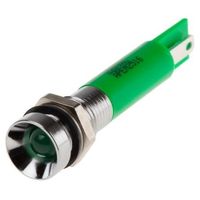 アールエスコンポーネンツ RS PRO 表示灯， 220V ac， 緑， 実装ホールサイズ:8mm 846-2869 1個（直送品）