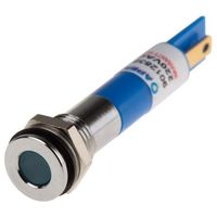 アールエスコンポーネンツ RS PRO 表示灯， 220V ac， 青， 実装ホールサイズ:8mm 846-2917 1個（直送品）