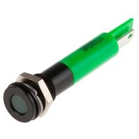 アールエスコンポーネンツ RS PRO 表示灯， 220V ac， 緑， 実装ホールサイズ:8mm 846-2926 1個（直送品）