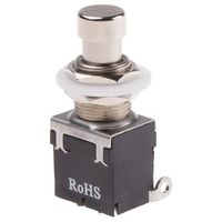 アールエスコンポーネンツ RS PRO 押しボタンスイッチ， ラッチ， PCB， 単極双投(SPDT) 846-6726 1個（直送品）