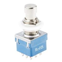 アールエスコンポーネンツ RS PRO 押しボタンスイッチ， ラッチ， PCB， 3P CO 846-6736 1個（直送品）