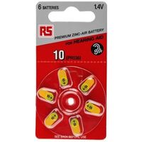 アールエスコンポーネンツ RS PRO コイン電池， 空気亜鉛電池， 1.4V 801-0733 1ロット(6個)（直送品）