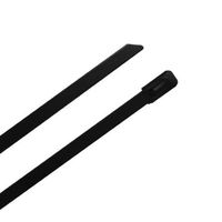 RS PRO 結束バンド， 520mm x 12 mm， 黒， 316 ステンレス鋼 183-4268 1ロット(100個)（直送品）
