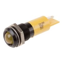 アールエスコンポーネンツ RS PRO 表示灯， 黄， 実装ホールサイズ:14mm 210-529 1個（直送品）
