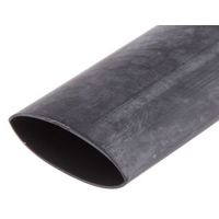 RS PRO 熱収縮チューブ， 収縮前 25.4mm， 収縮後 12.7mm， 黒 417-9611 1袋(20個)（直送品）