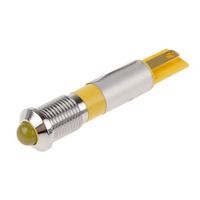 アールエスコンポーネンツ RS PRO 表示灯， 24V ac， 黄， 実装ホールサイズ:8mm 210-585 1個（直送品）