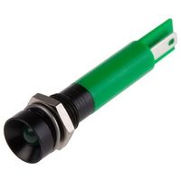 アールエスコンポーネンツ RS PRO 表示灯， 24V ac， 緑， 実装ホールサイズ:8mm 210-709 1個（直送品）
