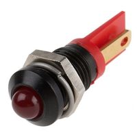 アールエスコンポーネンツ RS PRO 表示灯， 2V dc， 赤， 実装ホールサイズ:8mm 210-771 1個（直送品）