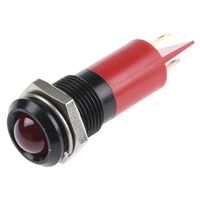 アールエスコンポーネンツ RS PRO 表示灯， 24V dc， 赤， 実装ホールサイズ:14mm 210-866 1個（直送品）
