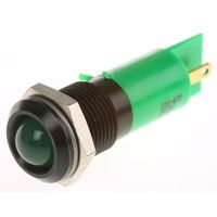 アールエスコンポーネンツ RS PRO 表示灯， 24V dc， 緑， 実装ホールサイズ:14mm 210-872 1個（直送品）