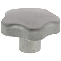 アールエスコンポーネンツ つまみノブ RS PRO マルチローブ， M10 直径:50mm シルバー 478-624 1個（直送品）