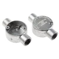 アールエスコンポーネンツ RS PRO コンジット ネジボックス スチール 228-794 1ロット(5個)（直送品）