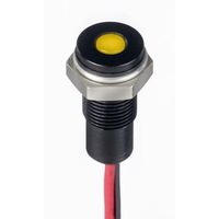 RS PRO パネルLED， 10.8 → 13.2V dc， 黄， 実装ホールサイズ:6mm 171-3824 1個（直送品）