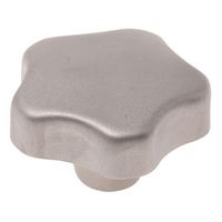 アールエスコンポーネンツ つまみノブ RS PRO マルチローブ， M8 直径:40mm シルバー 478-614 1個（直送品）