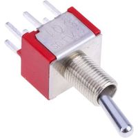 アールエスコンポーネンツ RS PRO トグルスイッチ， DPDT， PCB， ラッチ 401-680 1個（直送品）