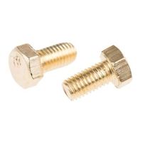 アールエスコンポーネンツ 六角ボルト RS PRO M5 x 10mm 真鍮 482-7786 1袋(100個)（直送品）