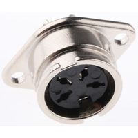 アールエスコンポーネンツ RS PRO DINソケット 4極 メス シャーシマウント 490-967 1個（直送品）