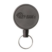 KEYーBAK キーバック 伸縮式キーリール ケブラー 90cm 回転式ベルトクリップ・スプリットリング付 MID6 0006ー001 1個（直送品）