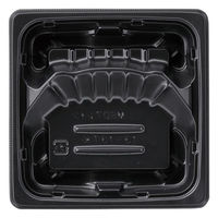 エフピコ 惣菜容器 MSDプレイン13-13TK 黒 7E262009 1袋(50個)（直送品）