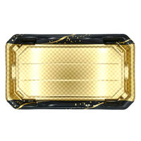 エフピコ 寿司容器 美彩3-10 本体 箔市松金 4C100309 1袋(10個)（直送品）