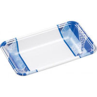 エフピコ 発泡トレー FLB-A12-30 鮮彩青 4F160126 1袋(100個)（直送品）