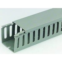 アールエスコンポーネンツ RS PRO 配線ダクト， 1m， グレー 879-3725 1ロット(4個)（直送品）