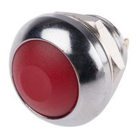 アールエスコンポーネンツ RS PRO 押しボタンスイッチ， モーメンタリ， ねじ込み， 単極単投(SPST) 891-9832 1個（直送品）