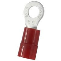 RS PRO リング端子， 内径:6.4mm， スタッド径:6.4mm， 赤 178-8644 1ロット(100個)（直送品）