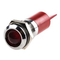 アールエスコンポーネンツ RS PRO 表示灯， 240V ac， 赤， 実装ホールサイズ:14.5mm 204-372 1個（直送品）