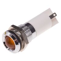 アールエスコンポーネンツ RS PRO 表示灯， 110V ac， オレンジ， 実装ホールサイズ:14.5mm 204-401 1個（直送品）