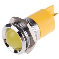アールエスコンポーネンツ RS PRO 表示灯， 黄， 実装ホールサイズ:22mm 211-128 1個（直送品）