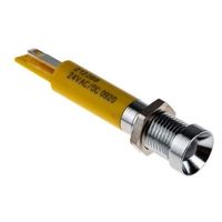 アールエスコンポーネンツ RS PRO 表示灯， 24V dc， 黄， 実装ホールサイズ:8mm 210-989 1個（直送品）