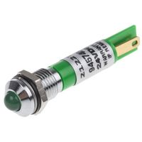 アールエスコンポーネンツ RS PRO 表示灯， 緑， 実装ホールサイズ:8mm 212-272 1個（直送品）