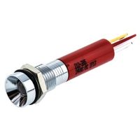 アールエスコンポーネンツ RS PRO 表示灯， 赤， 実装ホールサイズ:8mm 212-395 1個（直送品）