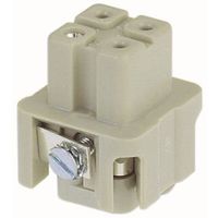 RS PRO ヘビーデューティパワーコネクタ メス 4極 10A 230 V， 400 600 V 3A 171-5721 1個（直送品）