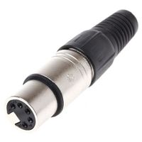 アールエスコンポーネンツ RS PRO XLRコネクタ メス 5極 ストレート ケーブルマウント 銀めっき 457-964 1個（直送品）