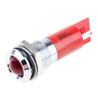 アールエスコンポーネンツ RS PRO 表示灯， 220V ac， 赤， 実装ホールサイズ:14mm 848-4594 1個（直送品）