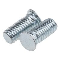 セルフクリンチングスタッド RS PRO 鉄 亜鉛めっき、クリアな不動態化仕上げ M5 長さ12mm 827-394 1袋(50個)（直送品）