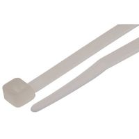 RS PRO 結束バンド， 203mm x 4.6 mm， ナチュラル， ナイロン 66 811-1521 1袋(100個)（直送品）